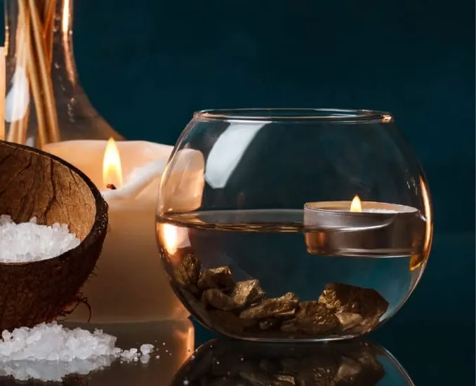 Velas y sales de spa